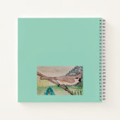 Tufted Titmouse Bord Groen Notitieboek (Achterkant)