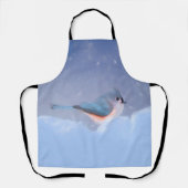 Tufted Titmouse schilderij - Originele Wild Bird A Schort (Voorkant)