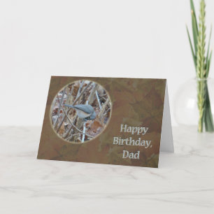 Tufted Titmouse Songbird Dad Birthday Kaart