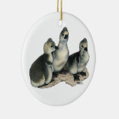 Tufted Toulouse Goslings Keramisch Ornament (Rechts)