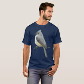 Tufteditmouse Vogel grappig T-shirt (Voorkant volledig)