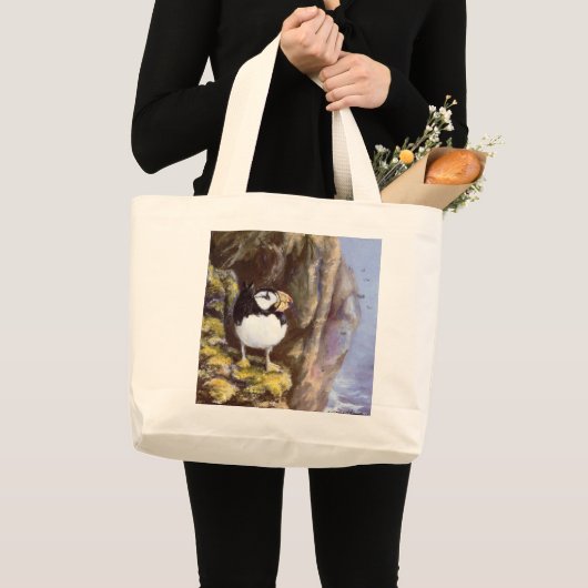Tuften Puffin Cotton Hand Carry Bag Grote Tote Bag (Voorkant (product))
