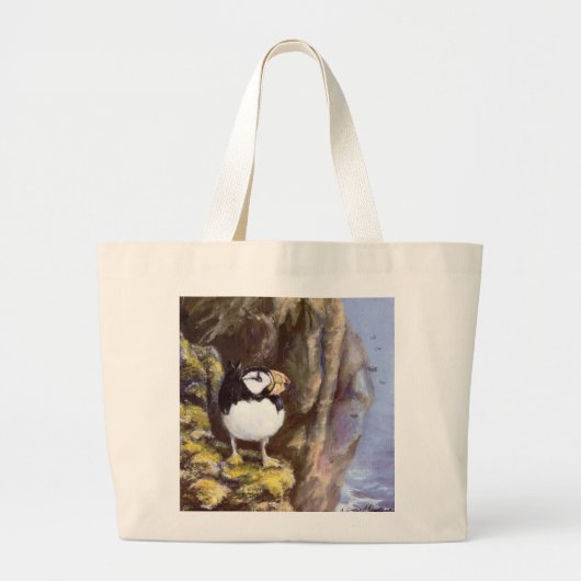 Tuften Puffin Cotton Hand Carry Bag Grote Tote Bag (Voorkant)