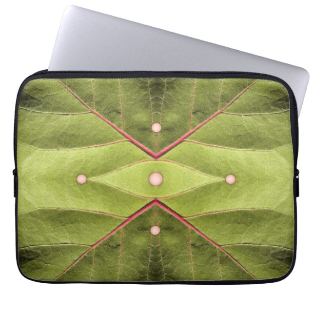 Tuften van olijven laptop sleeve (Voorkant)