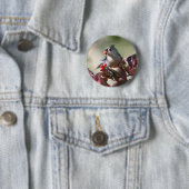 tuftitmuis met bessen ronde button 5,7 cm (In situ)
