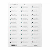 Tuftoorkolibrie Retouradreslabel Etiket (Full Sheet)