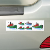 Tug America Geschiedenis Bumpersticker (Op auto)