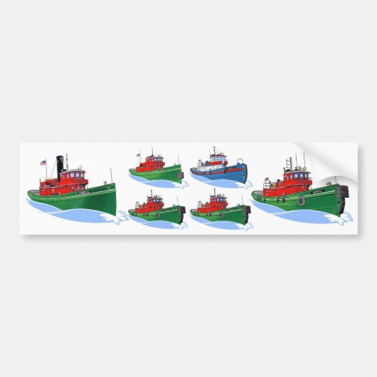 Tug America Geschiedenis Bumpersticker (Voorkant)