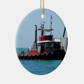 Tug at Work Keramisch Ornament (Rechts)