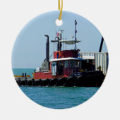 Tug at Work Keramisch Ornament (Voorkant)