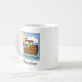 Tug Boat - Gepersonaliseerd Koffiemok (Voorkant links)