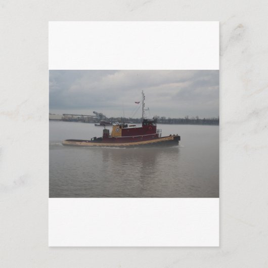 Tug Boat in de mist Briefkaart (Voorkant)