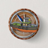 Tug Boat Ronde Button 3,2 Cm (Voorkant)