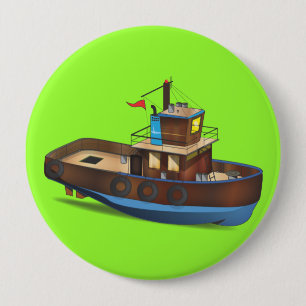 Tug Boat Ronde Button 4,0 Cm