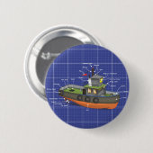 Tug Boat Ronde Button 5,7 Cm (Voorkant /achterkant)