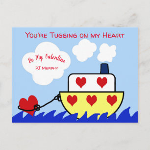 Tug Boat Valentijnsdag Briefkaart