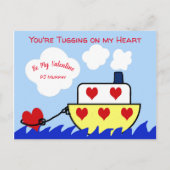 Tug Boat Valentijnsdag Briefkaart (Voorkant)