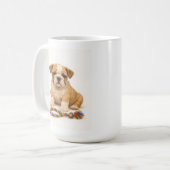 Tug Life - Bulldog Pup met houding Koffiemok (Voorkant links)