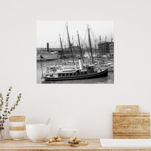 Tug & Luggers Poster (Keuken)