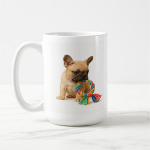 Tug Me Later - Franse Bulldog Pup met Touw Speelgo Koffiemok