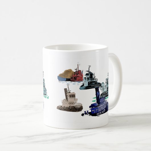 Tug medaille koffiemok (Voorkant rechts)