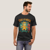 Tug-O-Wool Politiek Schaap Grappig T-shirt (Voorkant volledig)