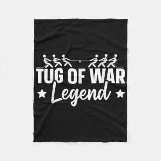 Tug of War Legend ontwerp voor een Tug of War fan Fleece Deken