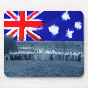 Tug of War Tug O War Women 1890: Australië vlag Muismat
