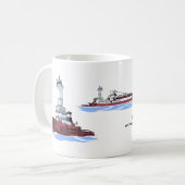 Tug Victory en Barge James L. Kuber (K&K) Koffiemok (Voorkant links)