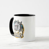 TUGA Wolf Gaming Logo Esports Stijl Mok (Voorkant links)