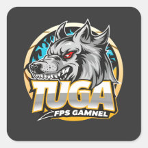 TUGA Wolf Gaming Logo Esports Stijl