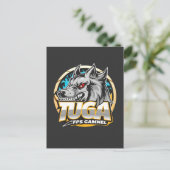 TUGA Wolf Gaming Logo Esports Style Briefkaart (Staand voorkant)