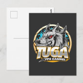 TUGA Wolf Gaming Logo Esports Style Briefkaart (Voorkant / Achterkant)
