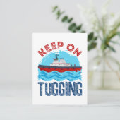 Tugboat Continue at Tugling Briefkaart (Staand voorkant)