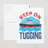 Tugboat Continue at Tugling Briefkaart (Voorkant / Achterkant)