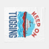 Tugboat Continue at Tugling Fleece Deken (Voorkant (Horizontaal))