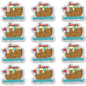 Tugboat Cute Sticker (Voorkant)