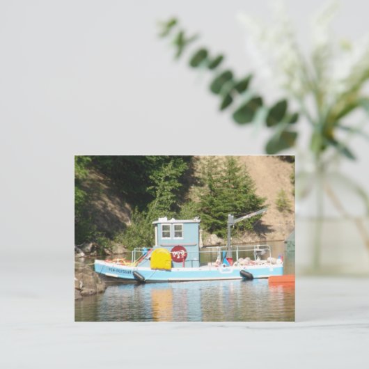 Tugboot Briefkaart (Staand voorkant)
