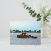 Tugboot Norfolk VA Briefkaart (Staand voorkant)