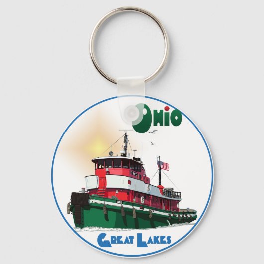 Tugboot Ohio Sleutelhanger (Voorkant)