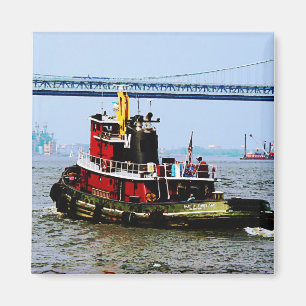 Tugboot op Penn's Land Philadelphia, PA Magneet