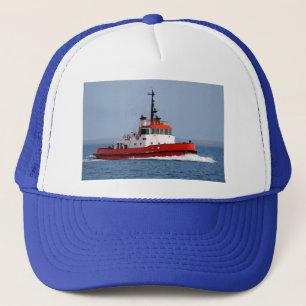 Tugboot op snelheid trucker pet