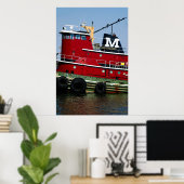 Tugboot Poster (Thuiskantoor)