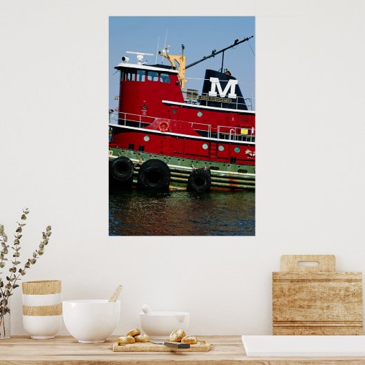 Tugboot Poster (Keuken)