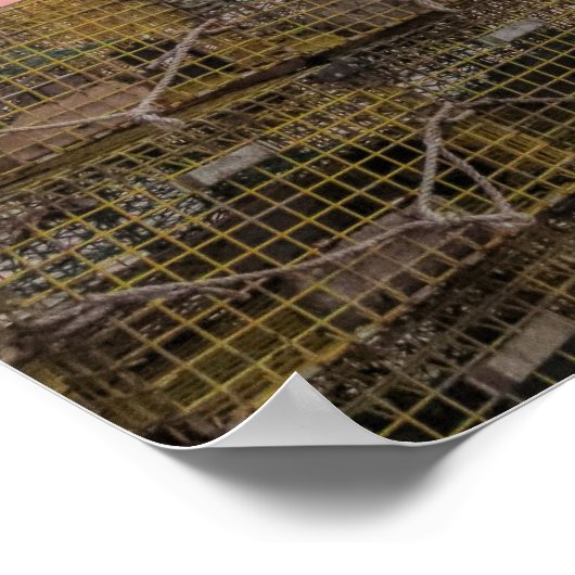 Tugboot tegen zonsopgang poster (Hoek)