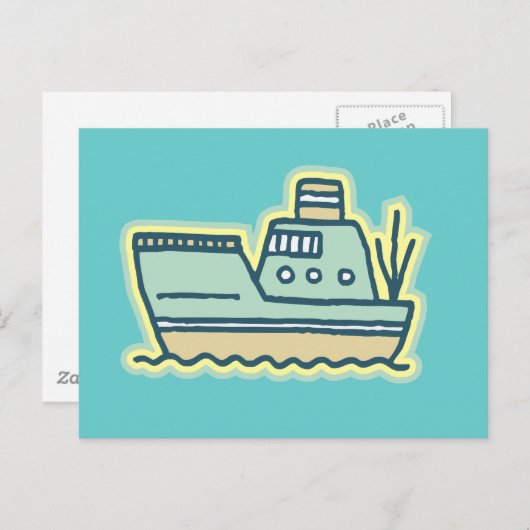 Tugboot Tshirts en Gifts Briefkaart (Voorkant / Achterkant)