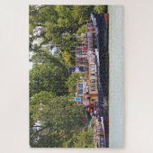 Tugboten, Donau, Oostenrijk Jigzaag Puzzle Legpuzzel (Verticaal)