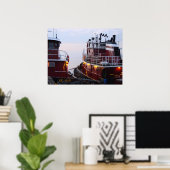 Tugs in de haven van poster (Thuiskantoor)