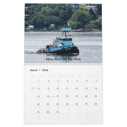 Tugs on the Hudson River 2019 Don Jon Marine Kalender (Mar 2026)
