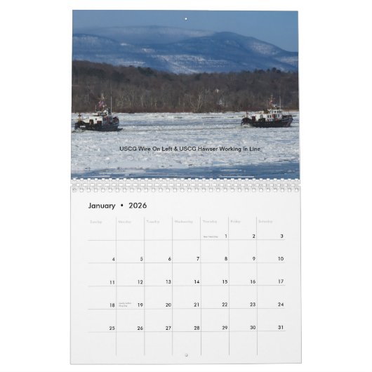 Tugs on the Hudson River 2019 Ice Season Kalender (Jan 2026)
